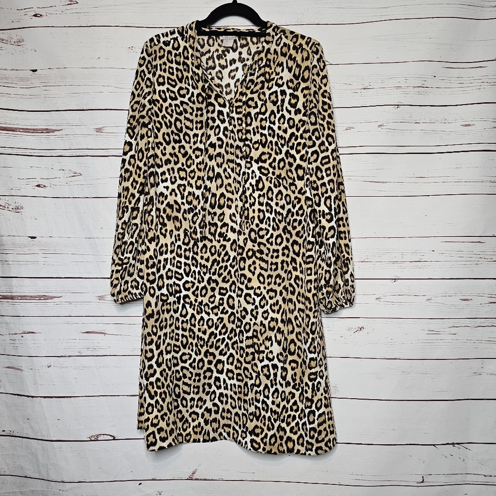 Chico's Leopard Print Sheath Dress